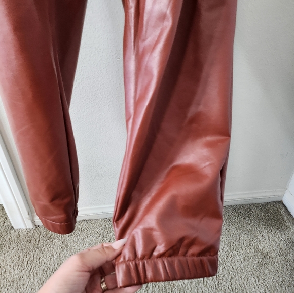 21 Saints faux leather joggers pants XL - Picture 5 of 9